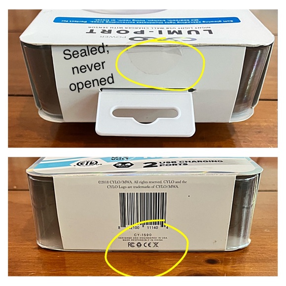 NIB CYLO LUMI-PORT LIGHT & DUAL USB CHARGER; Plug-In Light Sensor; Night Light - Picture 4 of 10